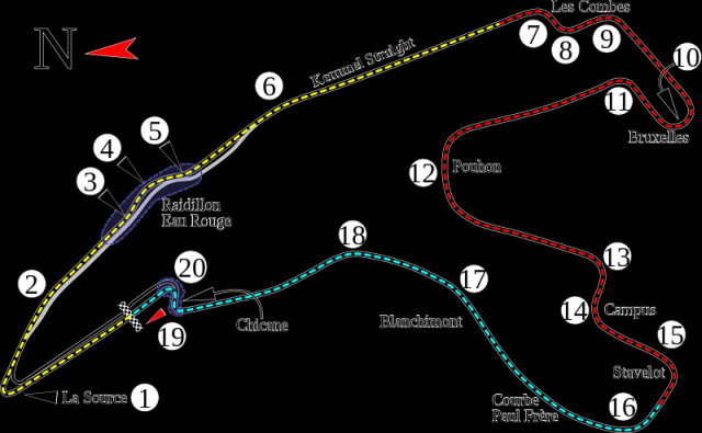 Circuit Grand Prix de Belgique 2015 - Spa Francorchamps